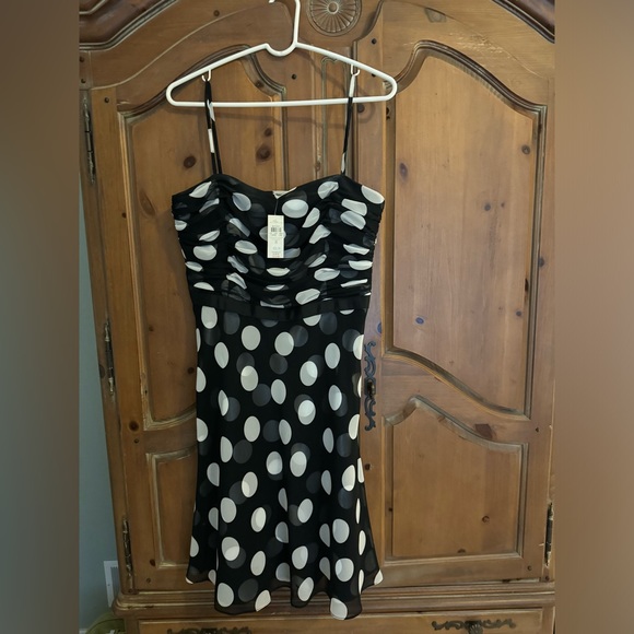 NWT Ann Taylor Polka Dot Dress (8) - Picture 1 of 2